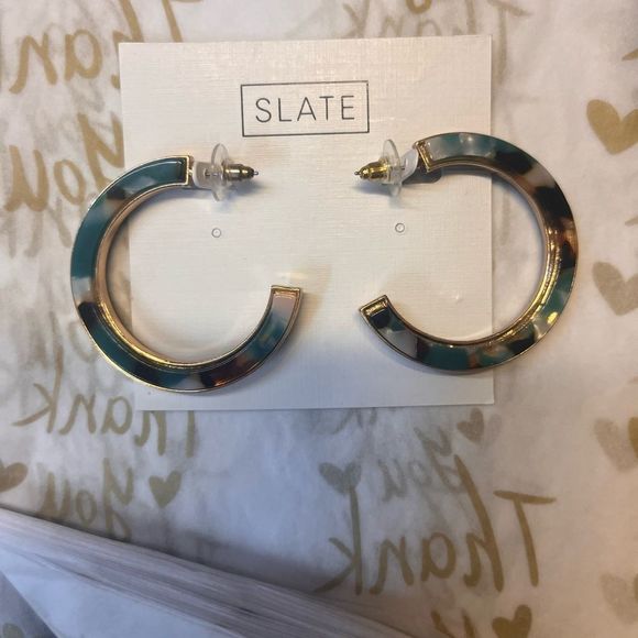 NWOT Slate Harley Hoops multi colored perfect condition - Picture 4 of 4